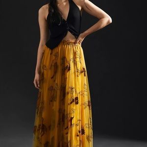 Anthropologie Maxi Tool Skirt